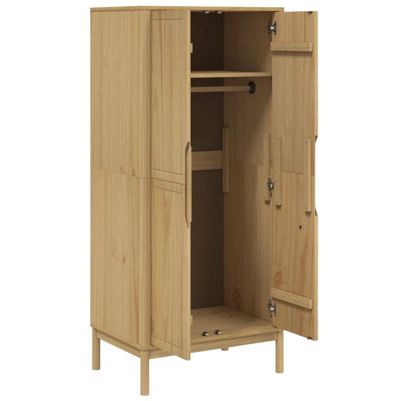 Casa si Gradina - Mobilier - Dulapuri si sifoniere - Sifoniere - Sifonier "FLORO", maro ceruit, 77x53x171 cm, lemn masiv pin - Infinity.ro