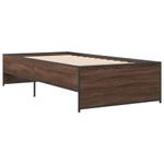 Casa si Gradina - Mobilier - Paturi si accesorii - Paturi - Cadru de pat, stejar maro, 90x200 cm, lemn prelucrat si metal - Infinity.ro