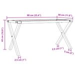 Casa si Gradina - Mobilier - Feronerie si accesorii mobila - Picioare Masuta de cafea X-Frame 90x30x43 cm Fonta - Infinity.ro