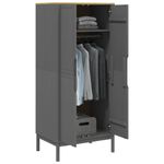 Casa si Gradina - Mobilier - Dulapuri si sifoniere - Sifoniere - Sifonier "FLORO", gri, 77x53x171 cm, lemn masiv pin - Infinity.ro