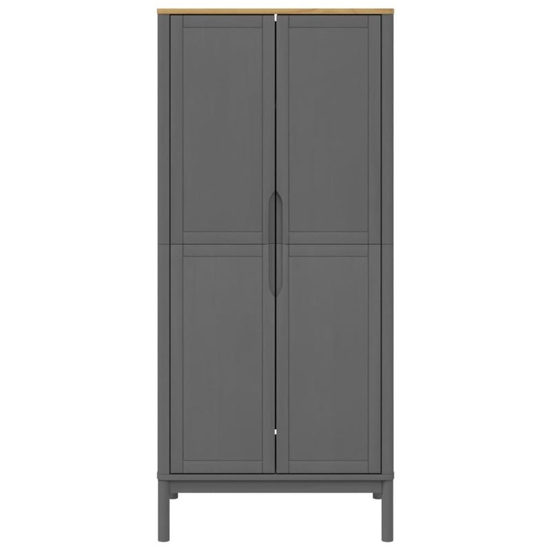 Casa si Gradina - Mobilier - Dulapuri si sifoniere - Sifoniere - Sifonier "FLORO", gri, 77x53x171 cm, lemn masiv pin - Infinity.ro