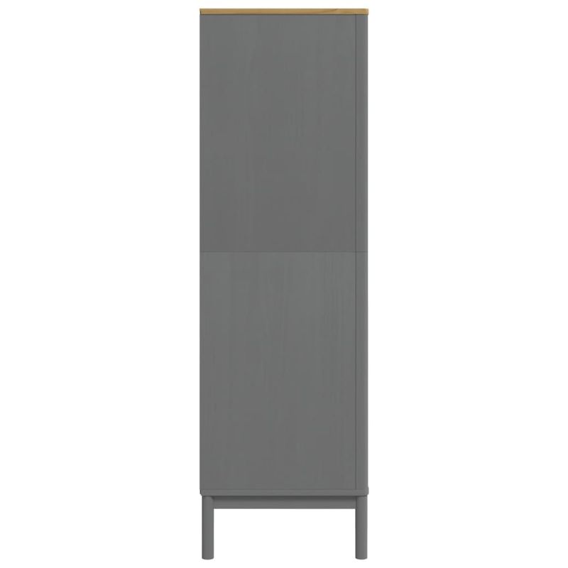 Casa si Gradina - Mobilier - Dulapuri si sifoniere - Sifoniere - Sifonier "FLORO", gri, 77x53x171 cm, lemn masiv pin - Infinity.ro