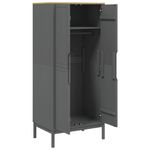 Casa si Gradina - Mobilier - Dulapuri si sifoniere - Sifoniere - Sifonier "FLORO", gri, 77x53x171 cm, lemn masiv pin - Infinity.ro