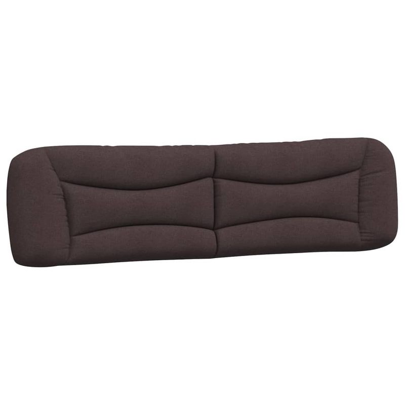 Casa si Gradina - Mobilier - Paturi si accesorii - Paturi - Pat cu saltea, maro inchis, 200x200 cm, textil - Infinity.ro