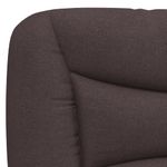 Casa si Gradina - Mobilier - Paturi si accesorii - Paturi - Pat cu saltea, maro inchis, 200x200 cm, textil - Infinity.ro