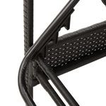 Casa si Gradina - Gradina si terasa - Mobilier exterior - Scaune si sezlonguri gradina - Sezlong cu perna, negru, 63x200x81 cm, poliratan - Infinity.ro