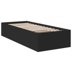 Casa si Gradina - Mobilier - Paturi si accesorii - Paturi - Cadru de pat, negru, 90x190 cm, lemn prelucrat - Infinity.ro