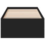 Casa si Gradina - Mobilier - Paturi si accesorii - Paturi - Cadru de pat, negru, 90x190 cm, lemn prelucrat - Infinity.ro