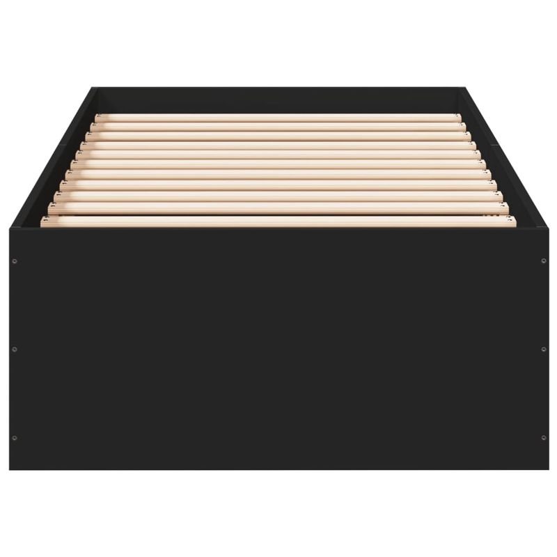 Casa si Gradina - Mobilier - Paturi si accesorii - Paturi - Cadru de pat, negru, 90x190 cm, lemn prelucrat - Infinity.ro