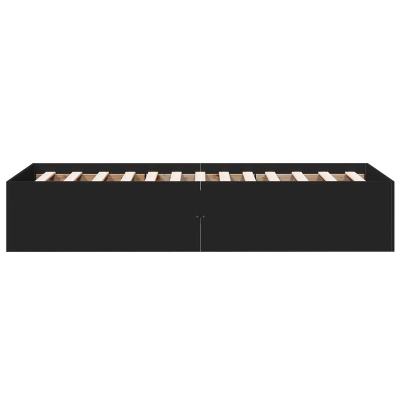Casa si Gradina - Mobilier - Paturi si accesorii - Paturi - Cadru de pat, negru, 90x190 cm, lemn prelucrat - Infinity.ro