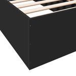 Casa si Gradina - Mobilier - Paturi si accesorii - Paturi - Cadru de pat, negru, 90x190 cm, lemn prelucrat - Infinity.ro