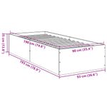 Casa si Gradina - Mobilier - Paturi si accesorii - Paturi - Cadru de pat, negru, 90x190 cm, lemn prelucrat - Infinity.ro