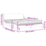 Casa si Gradina - Mobilier - Paturi si accesorii - Paturi - Pat cu saltea, negru, 160x200 cm, piele ecologica - Infinity.ro
