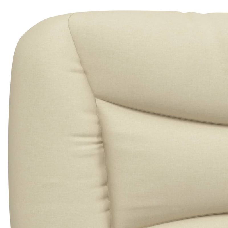 Casa si Gradina - Mobilier - Paturi si accesorii - Paturi - Pat cu saltea, crem, 100x200 cm, textil - Infinity.ro