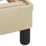 Casa si Gradina - Mobilier - Paturi si accesorii - Paturi - Pat cu saltea, crem, 100x200 cm, textil - Infinity.ro