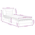 Casa si Gradina - Mobilier - Paturi si accesorii - Paturi - Pat cu saltea, negru, 80x200 cm, textil - Infinity.ro
