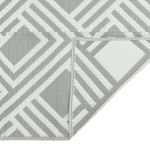 Casa si Gradina - Textile si covoare - Covoare - Covoare casa - Covor de exterior, gri cu dungi, 160x230 cm, PP - Infinity.ro