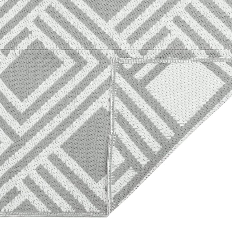 Casa si Gradina - Textile si covoare - Covoare - Covoare casa - Covor de exterior, gri cu dungi, 160x230 cm, PP - Infinity.ro