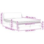 Casa si Gradina - Mobilier - Paturi si accesorii - Paturi - Pat cu saltea, gri deschis, 120x200 cm, catifea - Infinity.ro