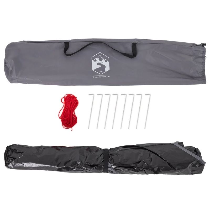 Sport si Outdoor - Camping - Corturi camping - Cort camping 4 persoane gri impermeabil setare rapida - Infinity.ro