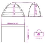 Sport si Outdoor - Camping - Corturi camping - Cort camping 4 persoane gri impermeabil setare rapida - Infinity.ro