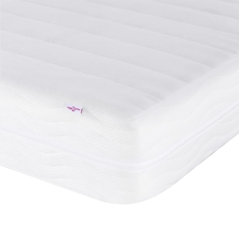 Casa si Gradina - Mobilier - Paturi si accesorii - Paturi - Pat cu saltea, crem, 180x200 cm, textil - Infinity.ro