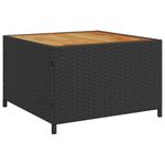 Casa si Gradina - Gradina si terasa - Mobilier exterior - Seturi mobila gradina - Canapea de gradina cu masa/perne, forma de L, poliratan negru - Infinity.ro