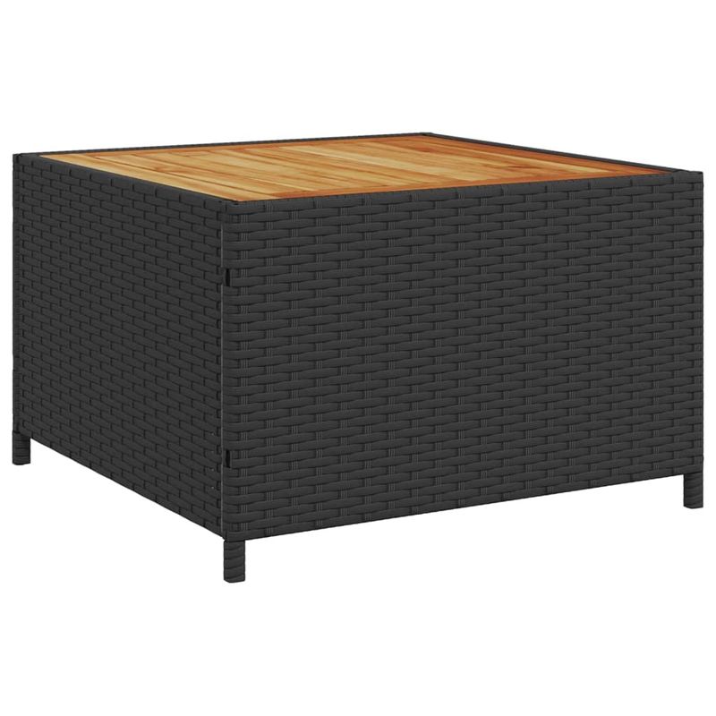 Casa si Gradina - Gradina si terasa - Mobilier exterior - Seturi mobila gradina - Canapea de gradina cu masa/perne, forma de L, poliratan negru - Infinity.ro