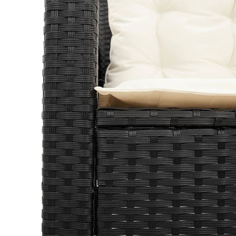 Casa si Gradina - Gradina si terasa - Mobilier exterior - Seturi mobila gradina - Canapea de gradina cu masa/perne, forma de L, poliratan negru - Infinity.ro