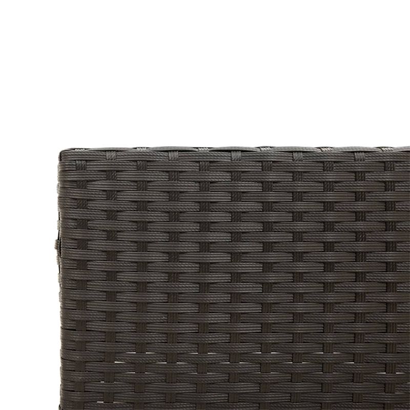 Casa si Gradina - Gradina si terasa - Mobilier exterior - Seturi mobila gradina - Canapea de gradina cu masa/perne, forma de L, poliratan negru - Infinity.ro