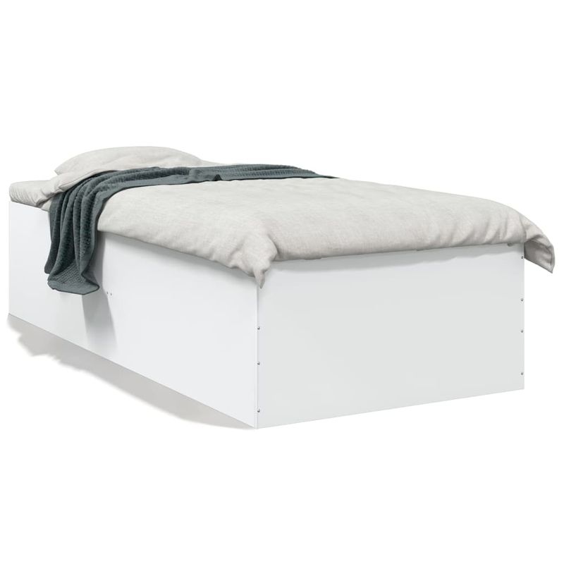 Casa si Gradina - Mobilier - Paturi si accesorii - Paturi - Cadru de pat, alb, 90x200 cm, lemn prelucrat - Infinity.ro