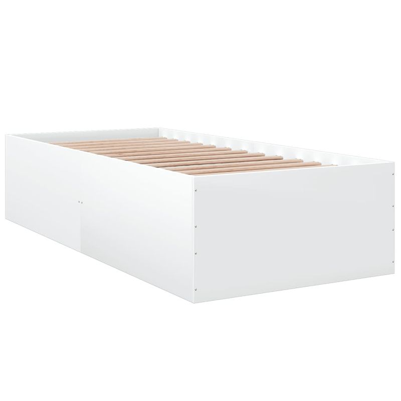 Casa si Gradina - Mobilier - Paturi si accesorii - Paturi - Cadru de pat, alb, 90x200 cm, lemn prelucrat - Infinity.ro