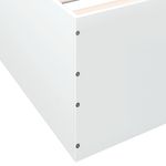 Casa si Gradina - Mobilier - Paturi si accesorii - Paturi - Cadru de pat, alb, 90x200 cm, lemn prelucrat - Infinity.ro