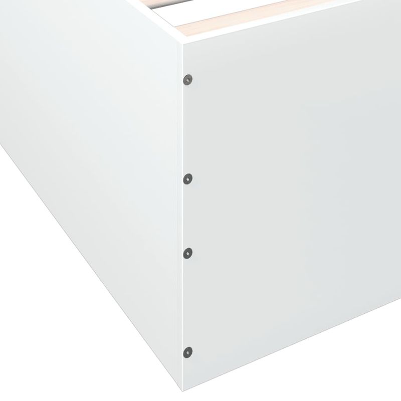 Casa si Gradina - Mobilier - Paturi si accesorii - Paturi - Cadru de pat, alb, 90x200 cm, lemn prelucrat - Infinity.ro