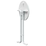 Casa si Gradina - Mobilier - Mese si birouri - Mese bucatarie si dining - Masa de bucatarie, alb, Ø60x110 cm, lemn prelucrat si otel - Infinity.ro