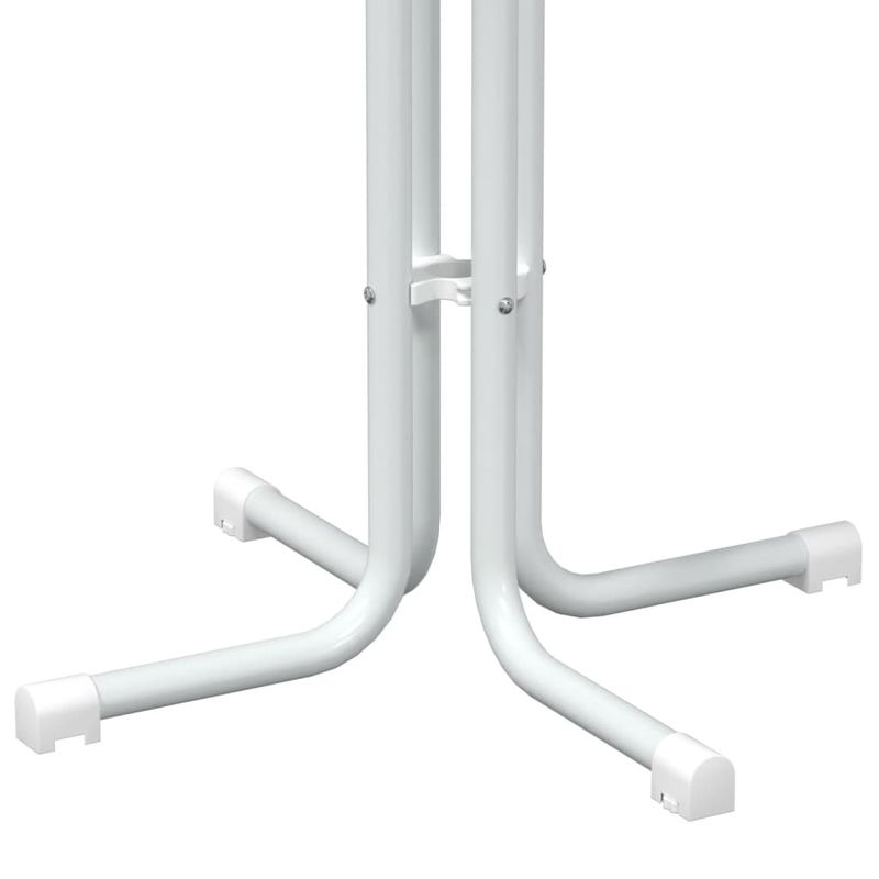 Casa si Gradina - Mobilier - Mese si birouri - Mese bucatarie si dining - Masa de bucatarie, alb, Ø60x110 cm, lemn prelucrat si otel - Infinity.ro