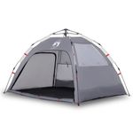 Sport si Outdoor - Camping - Corturi camping - Cort camping 4 persoane gri impermeabil setare rapida - Infinity.ro