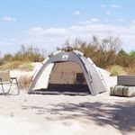 Sport si Outdoor - Camping - Corturi camping - Cort camping 4 persoane gri impermeabil setare rapida - Infinity.ro