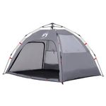Sport si Outdoor - Camping - Corturi camping - Cort camping 4 persoane gri impermeabil setare rapida - Infinity.ro