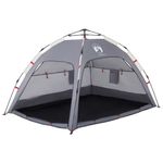 Sport si Outdoor - Camping - Corturi camping - Cort camping 4 persoane gri impermeabil setare rapida - Infinity.ro
