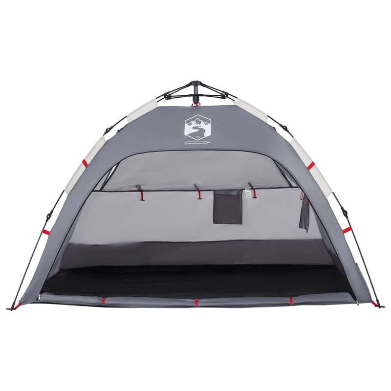 Sport si Outdoor - Camping - Corturi camping - Cort camping 4 persoane gri impermeabil setare rapida - Infinity.ro