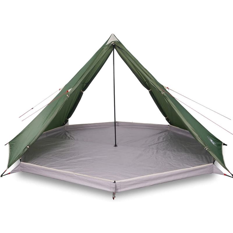 Sport si Outdoor - Camping - Corturi camping - Cort de familie Tipi pentru 8 persoane, verde, impermeabil - Infinity.ro
