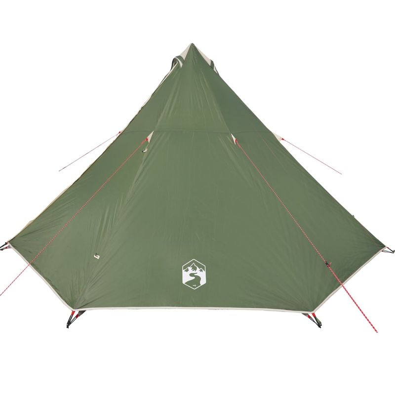 Sport si Outdoor - Camping - Corturi camping - Cort de familie Tipi pentru 8 persoane, verde, impermeabil - Infinity.ro