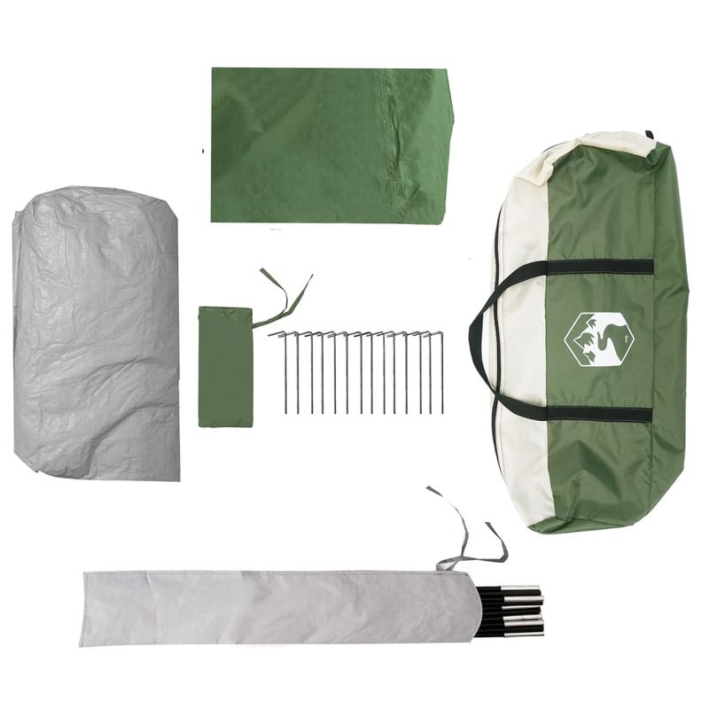 Sport si Outdoor - Camping - Corturi camping - Cort de familie Tipi pentru 8 persoane, verde, impermeabil - Infinity.ro