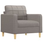 Casa si Gradina - Mobilier - Seturi de mobilier - Seturi living - Set de canapea cu perne, 4 piese, gri taupe, material textil - Infinity.ro