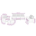 Casa si Gradina - Mobilier - Seturi de mobilier - Seturi living - Set de canapea cu perne, 4 piese, gri taupe, material textil - Infinity.ro