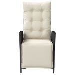 Casa si Gradina - Gradina si terasa - Mobilier exterior - Scaune si sezlonguri gradina - Scaun de gradina rabatabil cu suport picioare,2 buc., poliratan - Infinity.ro