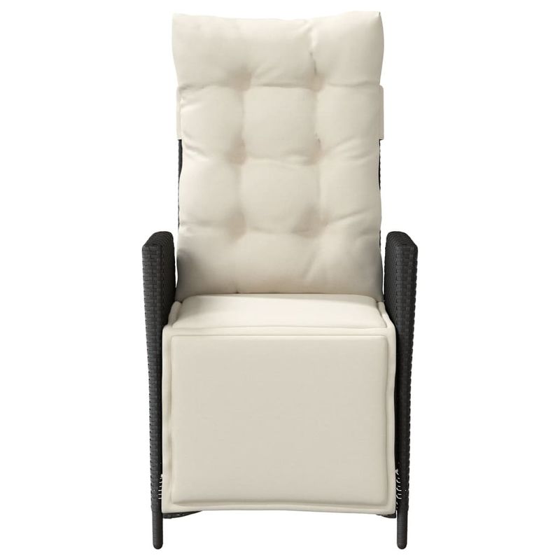 Casa si Gradina - Gradina si terasa - Mobilier exterior - Scaune si sezlonguri gradina - Scaun de gradina rabatabil cu suport picioare,2 buc., poliratan - Infinity.ro