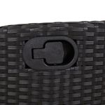 Casa si Gradina - Gradina si terasa - Mobilier exterior - Scaune si sezlonguri gradina - Scaun de gradina rabatabil cu suport picioare,2 buc., poliratan - Infinity.ro