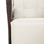 Casa si Gradina - Gradina si terasa - Mobilier exterior - Seturi mobila gradina - Set mobilier de gradina cu perne, 3 piese, maro, poliratan - Infinity.ro